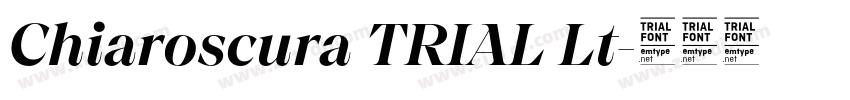Chiaroscura TRIAL Lt字体转换